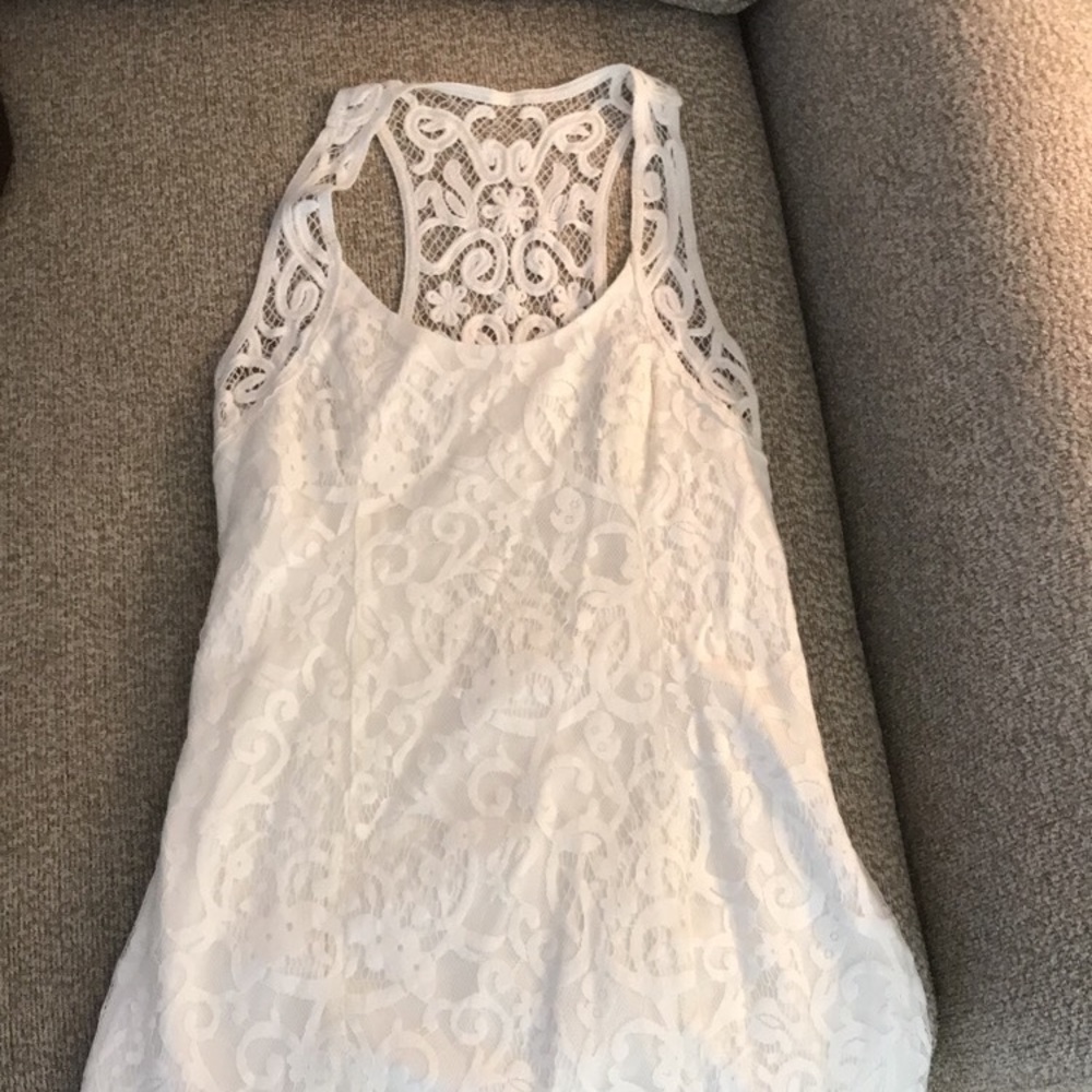 White Lace Abercrombie and Fitch Dress